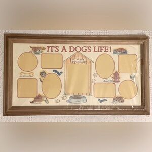 Figi Graphics vintage 1984 fashion wall frame “It’s A Dog’s Life!” Photo Frame
